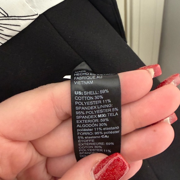 White House Black Market Women’s Black Button Up Blazer Plus Size 18W - Picture 4 of 8